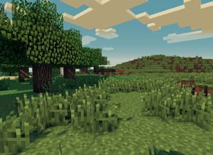 picture of a minecraft landscape